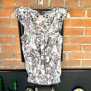 See through ruffled designed blouse from Express.